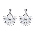 Fashionable Western Style Jewelry Luxury Exaggerated Personality Crystal Stud Earrings